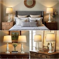 ROTTOGOON Dimmable Table Lamps Set of 2, Rustic Farmhouse Table Lamps for Living Room Bedroom, Bedside Desk Lamps for End Tables, Touch Lamps for Nightstand, 9W Bulbs Included, 22", Antique White - Image 5
