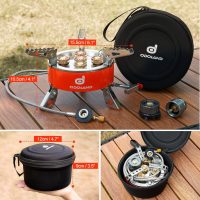 Odoland 9000W Portable Camping Stove Lightweight Camp Stove Collapsible Backpacking Stove with EVA Box for Outdoor Camping Cooking Hiking and Picnic - Image 6
