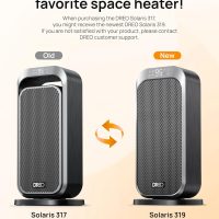 Dreo Quiet Space Heater, 1500W Portable Heaters for Indoor Use with Remote, 70° Oscillation, Fast and Safety Electric PTC Ceramic for Desk Office Bedroom, 12H Timer - Image 8