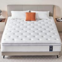 Queen Mattress, 14 Inch Hybrid Mattress in a Box, Memory Foam and Individual Pocket Springs, Fiberglass Free, Soft and Breathable, Medium Firm Feel - Image 2