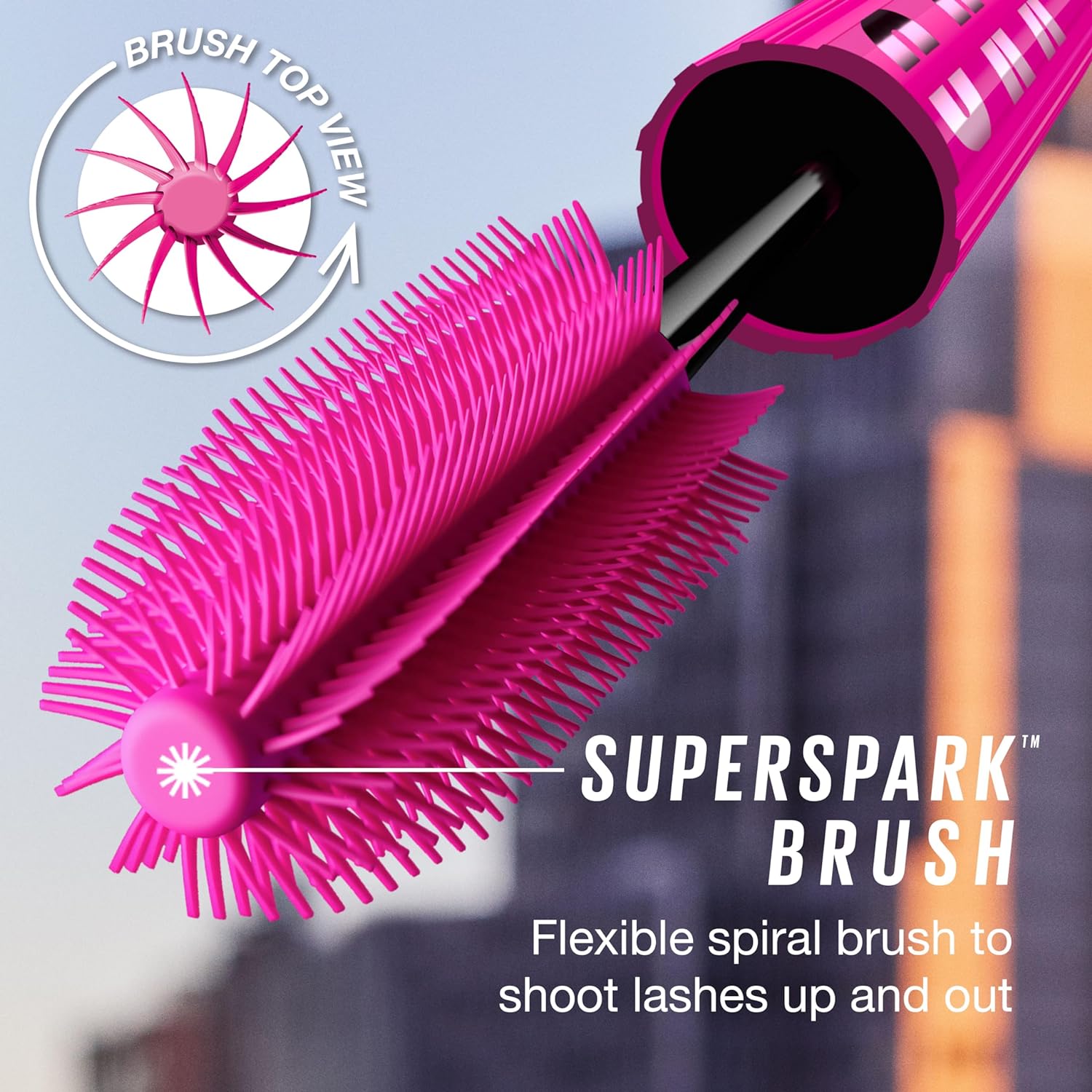 Maybelline Lash Sensational Firework Washable Mascara, Lengthening & Volumizing Mascara for up to 24HR wear, Blackest Black, 1 Count - Image 4