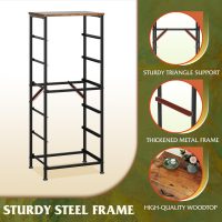 WLIVE Tall Dresser for Bedroom, 6 Drawer Dressers & Chests of Drawers, Fabric Dresser for Closet, Night Stand with Metal Frame, Storage Tower with Fabric Bins, Wood Top, Rustic Brown Wood Grain Print - Image 7