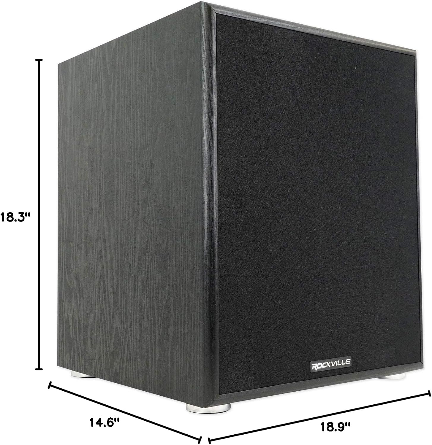 Rockville Rock Shaker 12 800W Powered Home Theater Subwoofer, Deep Bass, Adjustable Crossover, Compact Design, for Home Audio Enthusiasts - Image 10
