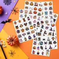 JCFIRE Halloween Temporary Tattoos for Kids, 160 Styles Halloween Party Favors, Treat or Trick Supplies, Crafts for Goodie Bag Stuffers, Birthday Party Decorations Accessories, Games, Toys, Gifts - Image 2