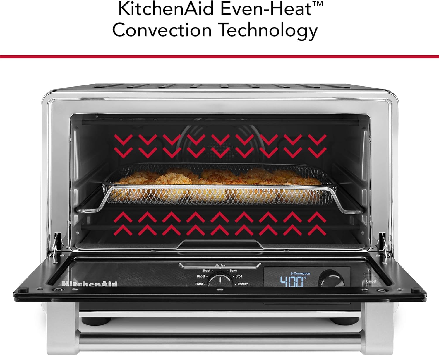 KitchenAid Digital Countertop Oven with Air Fry & Pizza Stone, KCO128BM, Black Matte - Image 5