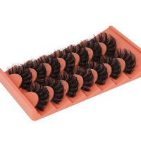 Mink Lashes Fluff False Eyelashes 20-22mm Dramatic Full Wispy Eye Lashes 8D Volume Curly Fake Eyelashes 7 Pairs Faux Mink Lashes Multipack by TOOCHUNAG - Image 5