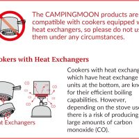 CAMPINGMOON Canister Top Stove Portable Compact Foldable w/Micro Regulator w/4Flex w/igniter XD-2F (Silver) - Image 8