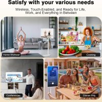 32In Wireless Smart Portable TV on Wheels 4K Smart Touchscreen Monito,Mobile TV Tablet,Android 13,(5-8-Hour) Battery,with 4K Camera,Full Swivel Rotation,(8RAM+128GB) Voice Remote Control(32 inch Pro) - Image 7