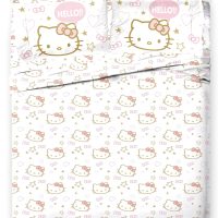 Jay Franco Hello Kitty Queen Comforter Set - 7 Piece Bedding Includes Sheet Set & Pillow Covers - Super Soft Pink Bedding - Image 5