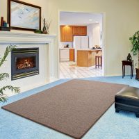 Keeko 4x6 Area Rugs for Living Room, Soft Modern Memory Foam Bedroom Rug Washable Indoor Rug Low Pile Minimalist Non Slip Carpet for Kids Nursery Dorm Room Home Decor Brown and White - Image 9