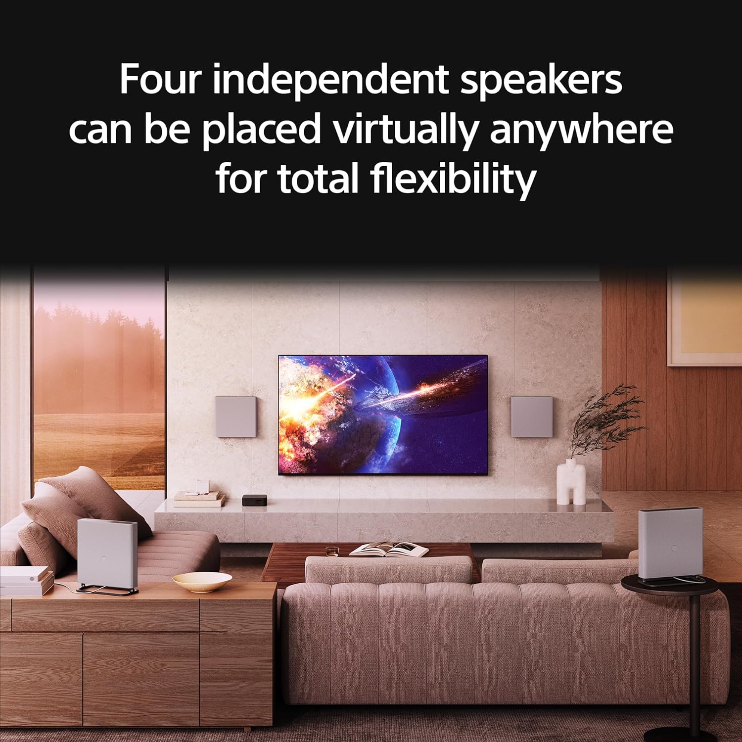Sony 85 Inch Mini LED QLED 4K Ultra HD TV BRAVIA 9 Smart Google TV with Dolby Vision HDR and Exclusive Features for PlayStation 5 (K-85XR90), 2024 Model BRAVIA Theater Quad - Image 8