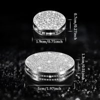TOMALL Bling Center Console Multimedia Knob Button Cover Compatible with Cadillac CT5 CT6 XT4 XT5 XT6 Crystal Media Button Cover Trim Bling Interior Modification Trims for Car Accessories - Image 2