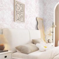 Dimoon 393"x17.3" Peel and Stick Wallpaper Floral Contact Paper Boho White Pink Flower Wallpaper Removable Wall Paper Self Adhesive Modern for Cabinets Drawers Bedroom Thicken Vinyl - Image 6