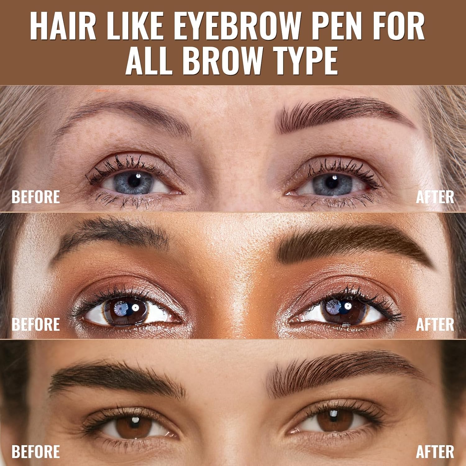 iMethod Eyebrow Pen - Eyebrow Pencil,2-in-1 Eyeliner Dual-Ended Microblading Eyebrow Pencil Long Lasting Waterproof Hair-Like Brow Pencil,with Eyebrow Brush,Eyebrow Pencils for Women,DarkBrown - Image 5