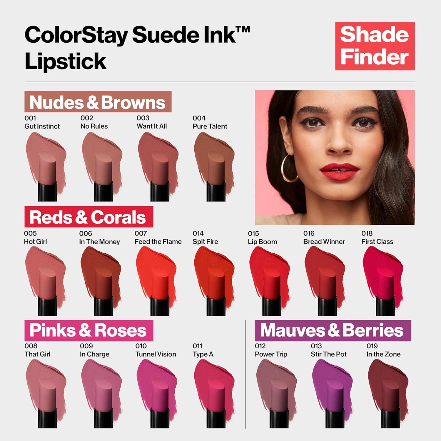 REVLON Lipstick, ColorStay Suede Ink, Built-in Primer, Infused with Vitamin E, Waterproof, Smudge-proof, Matte Color, 003 Want It All, 0.09 oz. - Image 5