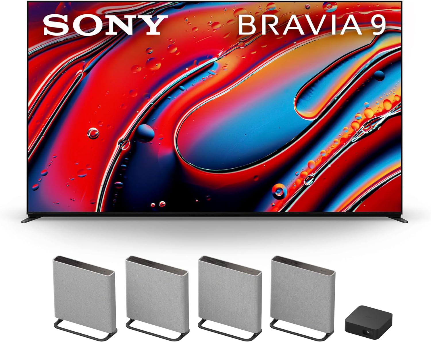 Sony 85 Inch Mini LED QLED 4K Ultra HD TV BRAVIA 9 Smart Google TV with Dolby Vision HDR and Exclusive Features for PlayStation 5 (K-85XR90), 2024 Model BRAVIA Theater Quad