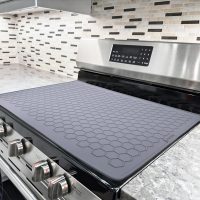 Stove Top Covers - 30" x 21" Extra Large, Heat Resistant Silicone Stove Top Protector, XL Dish Drying Mat for Kitchen, Ceramic & Glass Cooktop Protector, Grey - Image 9