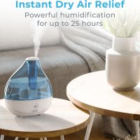 Pure Enrichment MistAire Ultrasonic Cool Mist Humidifier - Quiet Air Humidifier for Bedroom, Nursery, Office, & Indoor Plants - Lasts Up To 25 Hours - Image 2