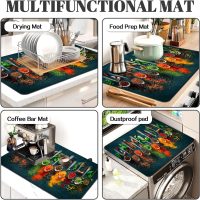 Spice Stove Top Cover for Electric Stove, Spoon Heat Resistant Cooktop Cover, 28x20 inch, Ceramic Stove Top Mat Stove Cover Protector for Kitchen, Dish Drying Mats, Washer Top Protect, Oven Cover - Image 7