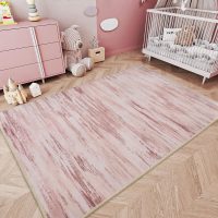 tchdio Pink Rug-5x7 Area Rugs for Living Room, Ultra Soft Washable Rugs for Bedroom Non Slip Nursery Rug, Kids Rug Playroom Carpet for Bedroom, Pink - Image 2