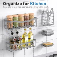 EUDELE 5-Pack Rustproof Stainless Steel Shower Caddy – No Drill Adhesive Bathroom Organizer with Large Capacity, Spacious Shower Shelves for Inside Shower, Kitchen & Home Decor Storage-XL Size - Image 6