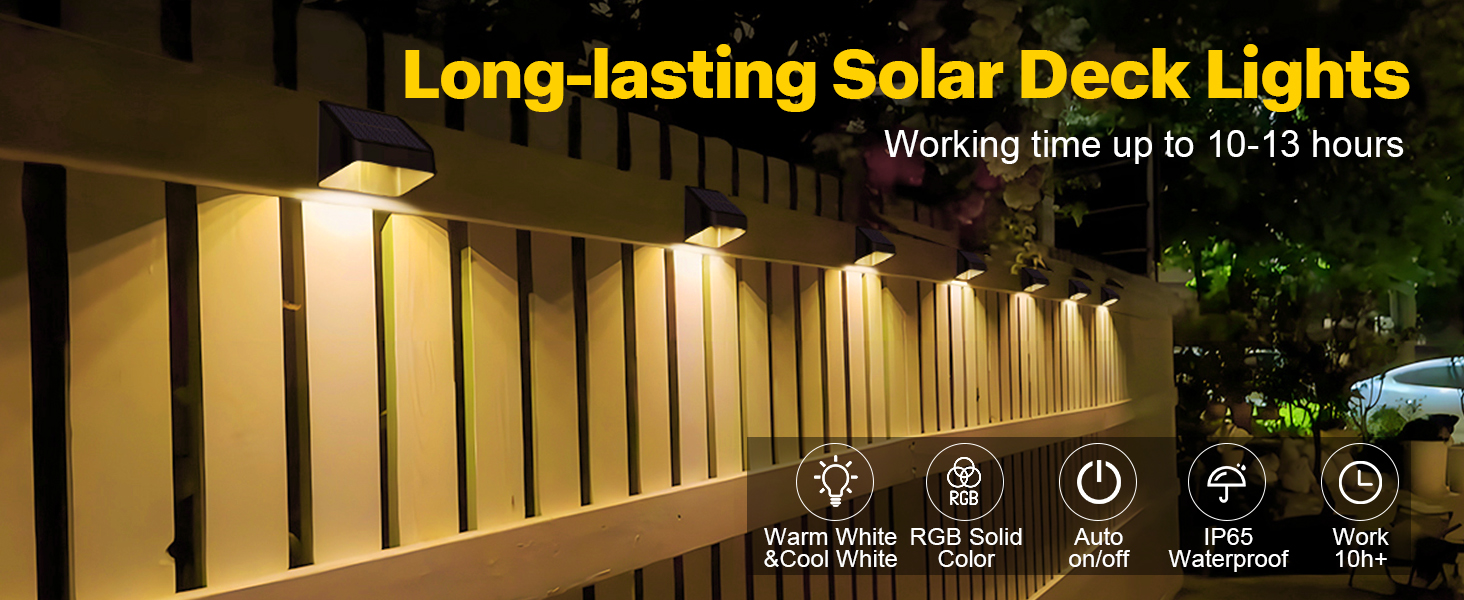 solar fence light