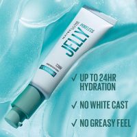 Maybelline Poreless Jelly Primer, Hydrating, Blurring Makeup Primer with 2% Niacinamide For Up To 24HR Make Up Wear, Clear, 1 Count - Image 3