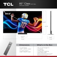 TCL 85-Inch Class QM8K Series QD-Mini LED 4K UHD Google Smart TV Next Generation Mini-LED TV - QLED, 144hz, 288hz VRR, No Bezel Design, Unrivaled Picture Quality, Ai Processing (85QM8K, 2025 Model) - Image 2
