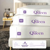 NapQueen 10 Inch Queen Size Mattress, Bamboo Charcoal Memory Foam Mattress, Bed in a Box, White - Image 6