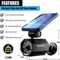 Bell+Howell Bionic Spotlight Motion Solar Spot Lights Outdoor Waterproof, Landscape Light, Outdoor Solar Yard Lighting Weather Resistant, Super Bright LED Lights, for Garden, Lawn As Seen On TV - Image 7