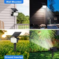 Solar Spot Lights Outdoor Waterproof Adjustable Solar Powered Landscape Lights for Yard 3 Long Time Lighting Modes Spotlights for Pathway Garden Outside Wall Pool Porch- 10 Pack, Cool White - Image 5