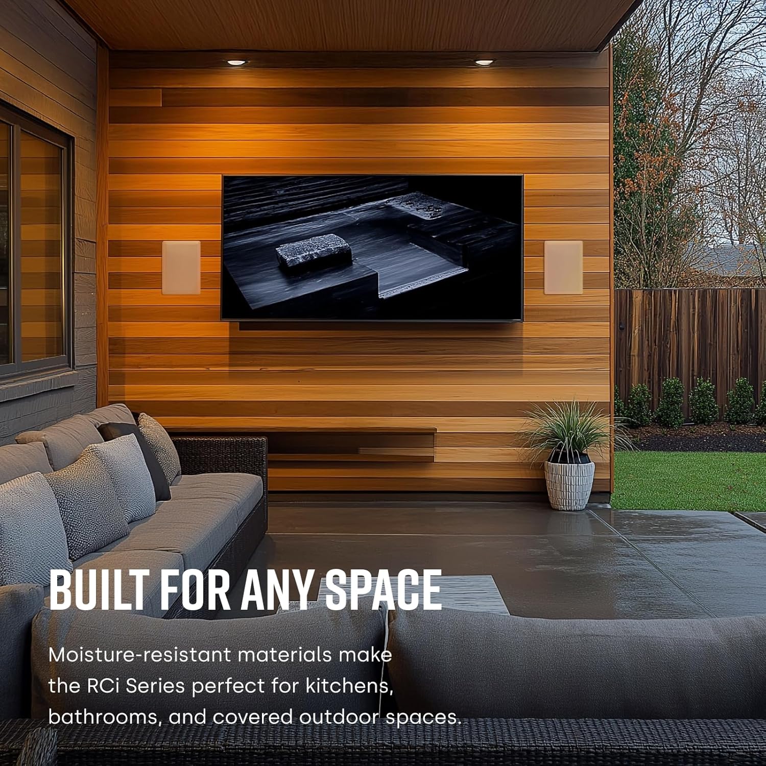 Polk Audio RC55i 2-Way Premium in-Wall 5.25" Home Stereo Speakers (Pair) | Perfect for Damp and Humid Indoor/Outdoor Placement - Bath, Kitchen, Covered Porches (White, Paintable Grille) - Image 5