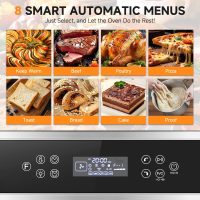 Wall-Oven-24-inch-Wall-Oven, Electric Wall Oven 24 inch, 2.5 Cu.Ft. Single Wall Oven with Frying Basket, 10 Cooking Functions & 8 Shortcut Menu 2800W Built-in Convection Oven - Image 4