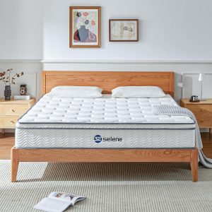 King Size Mattress, 12 Inch Pocket Spring & Memory Foam, Medium Firm, White