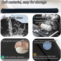 Electric Stove Top Protector Cover - Upgraded Silicone 28"x20" Stovetop Cooktop Oven Burner Mat for Glass RV Induction Countertop Protector - Black - Image 4