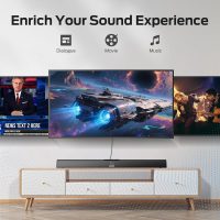 Monster Soundbar SB100 Sound Bar for Smart TV, 120W Soundbar with DSP Dynamic Sound, LED Display, Easy Setup, Bluetooth 5.4, Wall Mountable - Image 6