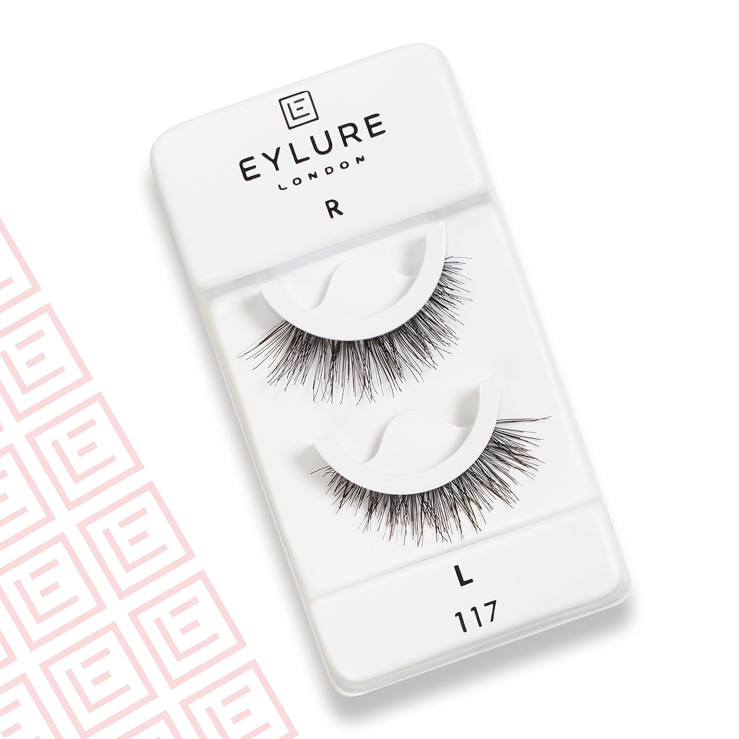 Eylure Pre-Glued False Eyelashes, Wispy Light No. 117 - Image 2