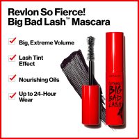 Revlon Mascara, So Fierce Big Bad Lash Eye Makeup, Volumizing, Lasts up to 24 Hours, No Clump, Smudge-Proof, Flake-Free, 760 Blackest Black, 0.34 fl oz - Image 2