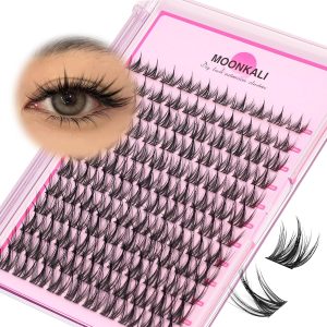 Natural Lash Clusters Wispy Fairy Cluster Eyelash Extensions 10-16MM CC Curly Manga Eyelash Clusters 120Pcs Individual Lashes Clusters Versatile DIY Lash Extension by MOONKALI