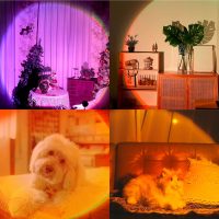 Sunset Lamp Projection, Not Only 21 Colors Sunset Lights, 180 Degree Rotation Led Light, Push Button Switch & APP Control Projector for Party Bedroom Decor - Image 6