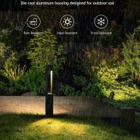 SUNVIE 12-Pack Low Voltage Pathway Lights Wired with Spotlights LED Outdoor Landscape Lighting Kit for Path, Garden, Yard, Patio, Cast-Aluminum, IP65 Waterproof, 12-24V AC/DC, 3000K Warm White, Black - Image 3