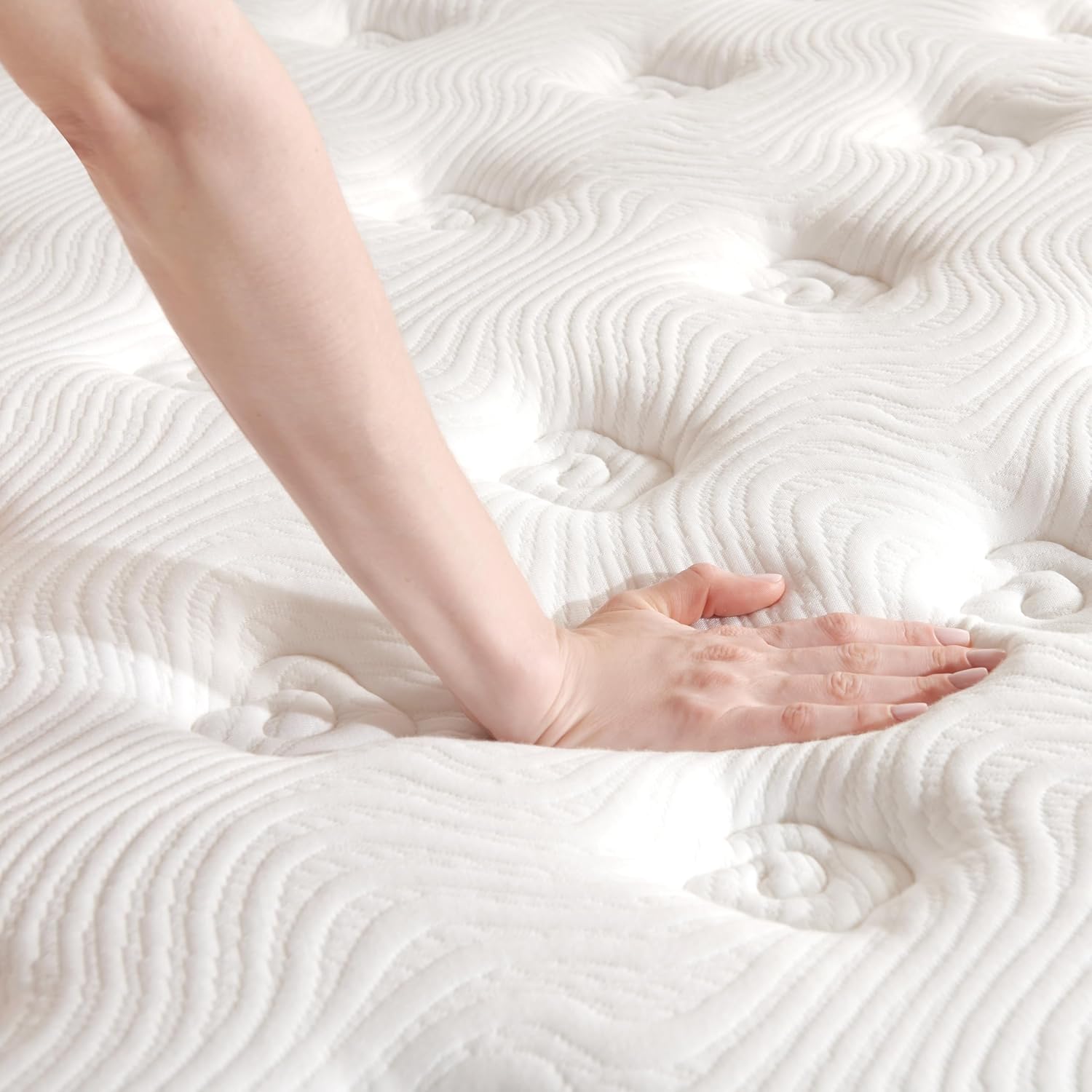 TQX Queen Mattress,12 Inch Hybrid Mattress in a Box: Memory Foam & Pocket Springs for Pressure Relief, Motion Isolation, Medium Firm,CertiPUR-US Certified,Fiberglass Free, 365 Night Trial - Image 4