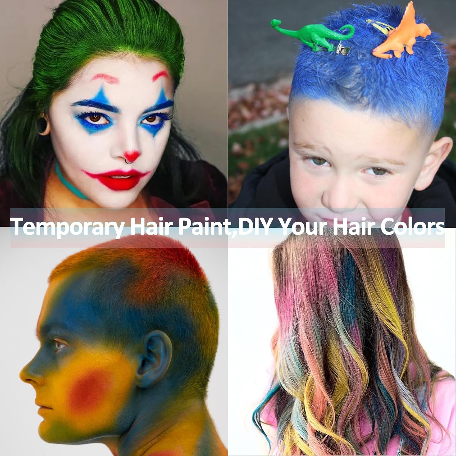 Mysense Pastel Purple Face Body Hair Paint Stick,Water Based Washable Temporary Hair Color,Non-toxic Cream Body Paint for Adults and Children Halloween Costume Ursula Cosplay Makeup,0.5oz - Image 3