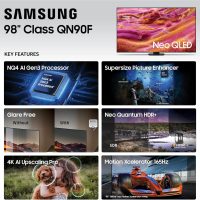 Samsung 98-Inch Class Neo QLED 4K QN90F Series, Vision AI, Mini LED Smart TV (2025 Model, 98QN90F) Neo Quantum HDR+, Object Tracking Sound+ w/Dolby Atmos, Glare Free, Gaming Hub, Alexa Built-in - Image 4