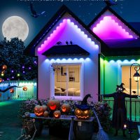 addlon 200FT Permanent Outdoor Lights, Smart RGB LED Lights for House & Outdoor Decor, App & Remote Control, DIY Scene Mode, IP67 Waterproof for Christmas, Holiday, Party, Halloween Decorations - Image 2