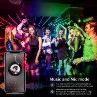 AILBTON Led Strip Lights,60ft Music Sync Color Changing, Built-in Mic,Bluetooth App Control LED Tape Lights with Remote,5050 RGB Rope Light Strips - Image 4