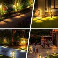 Solar Pathway Lights Outdoor 6 Pack, Bright Solar Path Lights Outside Waterproof, Walkway Light Solar Powered Landscape Lights for Driveway Lawn Patio Sidewalk Yard - Image 8