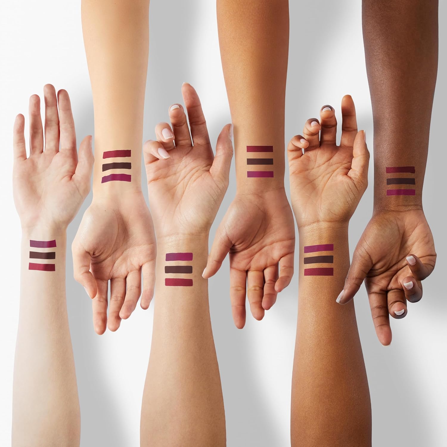 evpct 3Pcs Dark Red Purple Plum Matte Liquid Lipstick Sets for Women Matte Lip Stain Long Lasting Waterproof, Burgundy Blood Blue Red lipstick, Black Cherry Maroon Gothic 24 Hours Magic Lipsticks - Image 4