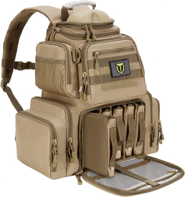 TIDEWE Tactical Range Backpack Bag for Gun and Ammo with Pistol Case