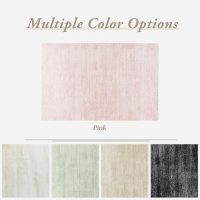 Light Pink Rug 5x7 for Nursery Bedroom,Abstract Cute Modern Washable Boho Area Rugs for Girls Room,Blush - Image 5